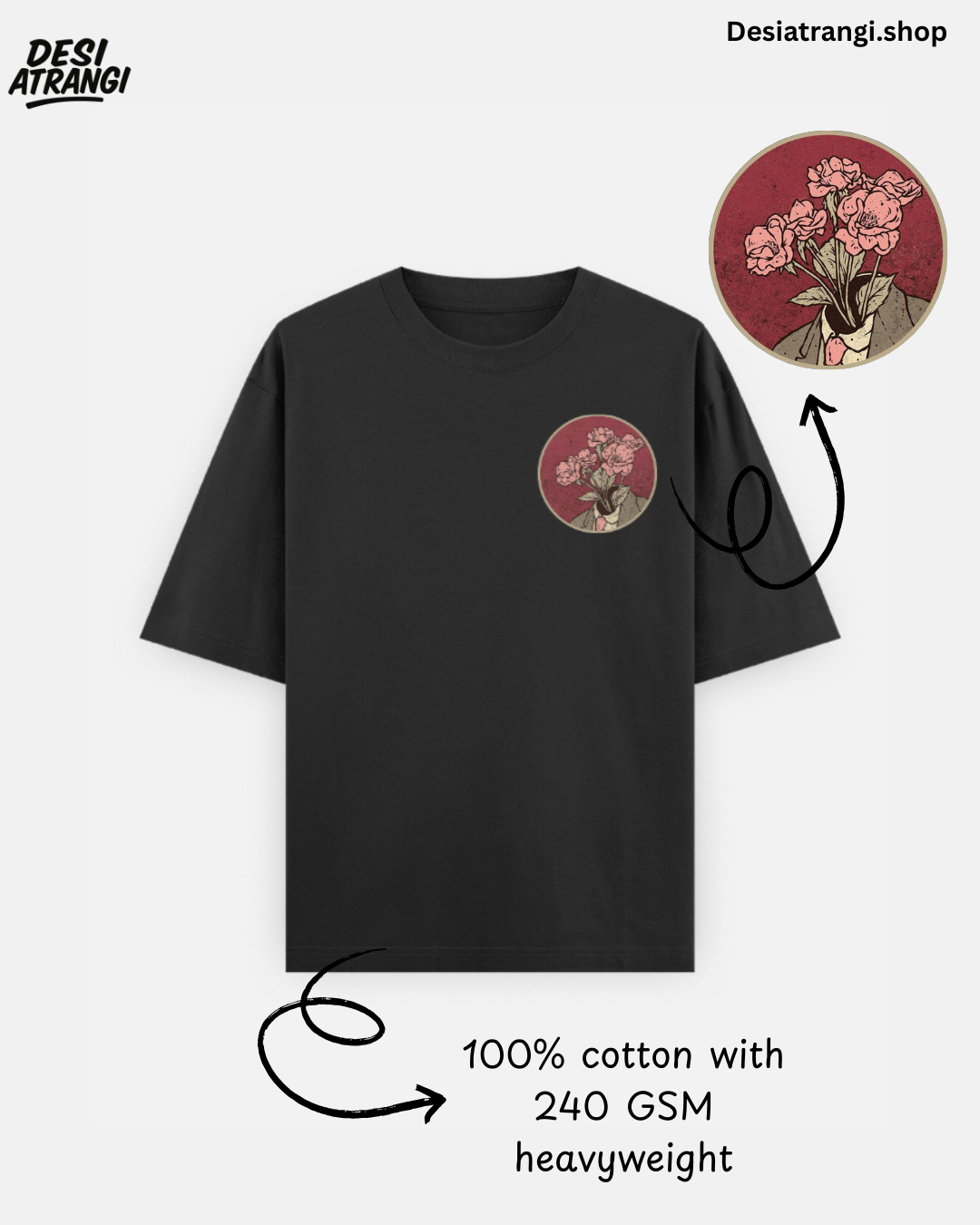 Atrangi Blossom unisex Oversized Classic T-Shirt