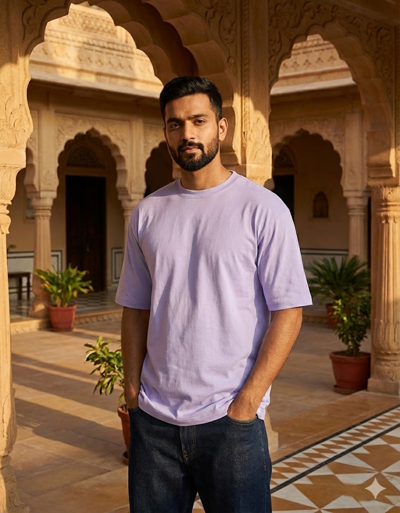 Solid Colour Unisex Terry Oversized Tee