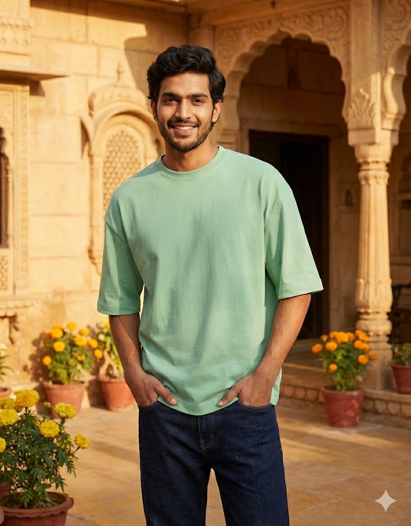 Solid Colour Unisex Terry Oversized Tee