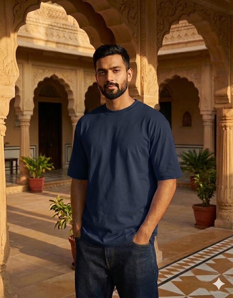 Solid Colour Unisex Terry Oversized Tee